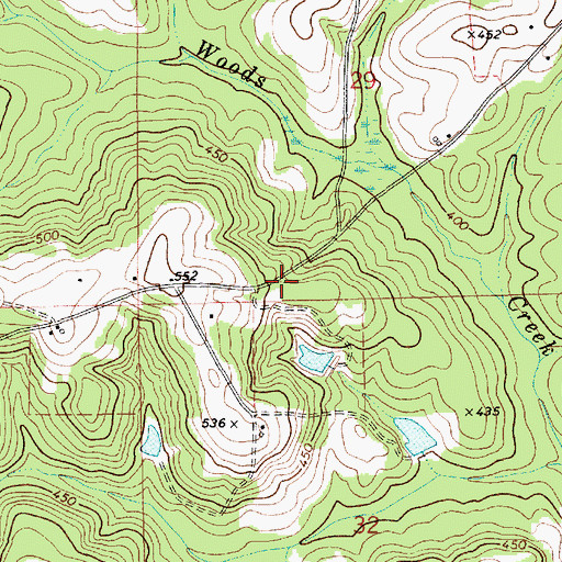 Topographic Map of Bethel Church (historical), AL