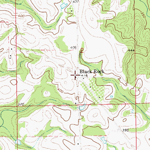 Topographic Map of Black Rock Primitive Baptist Church, AL