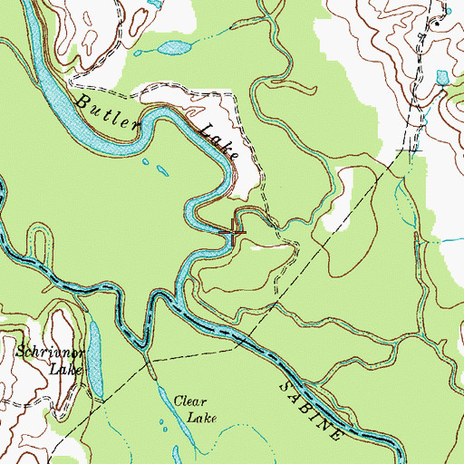 Topographic Map of Keys Creek, TX