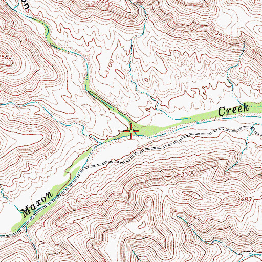 Topographic Map of Kincaid Canyon, TX