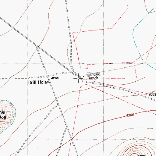 Topographic Map of Kindaid-Taylor Ranch, TX