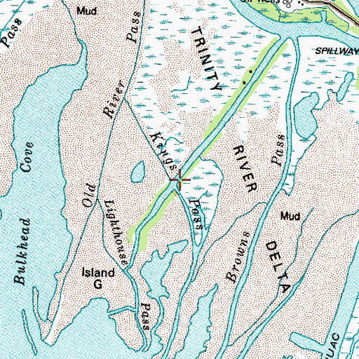 Topographic Map of Kings Pass, TX