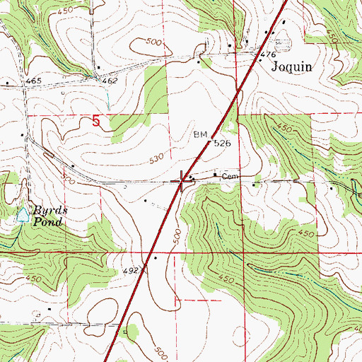 Topographic Map of Davis, AL