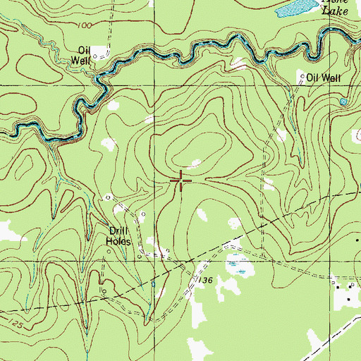 Topographic Map of Kuhlman Oil Field, TX