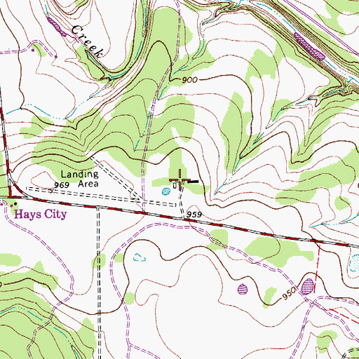 Topographic Map of Kuykendall Ranch, TX