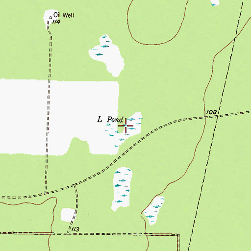 Topographic Map of L Pond, TX