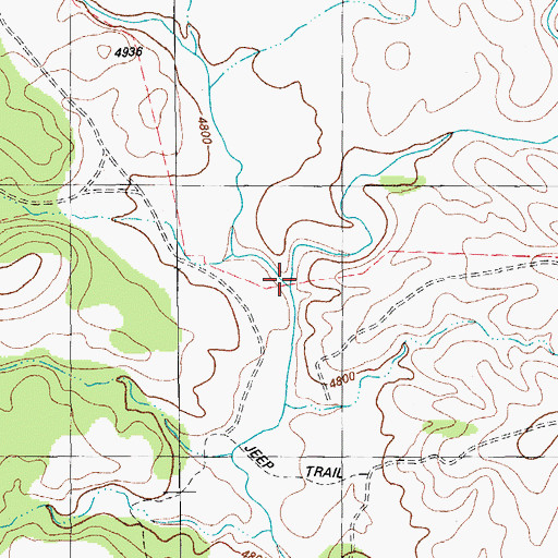 Topographic Map of L-H Draw, TX