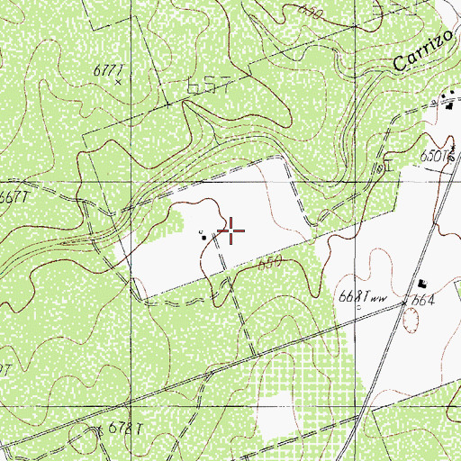 Topographic Map of LH Huck, TX