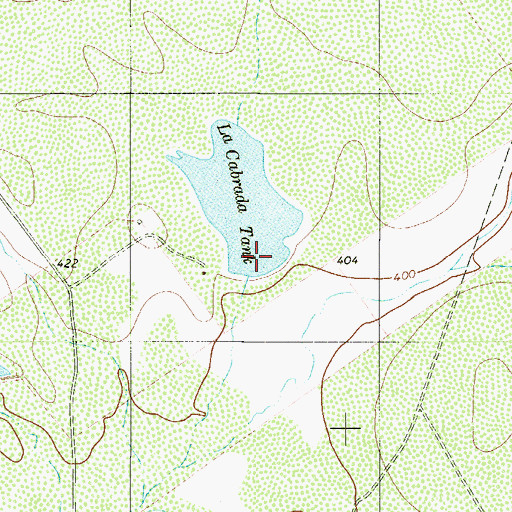 Topographic Map of La Cabrada Tank, TX