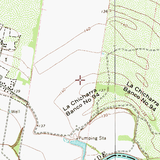 Topographic Map of La Chicharra Banco Number 94, TX