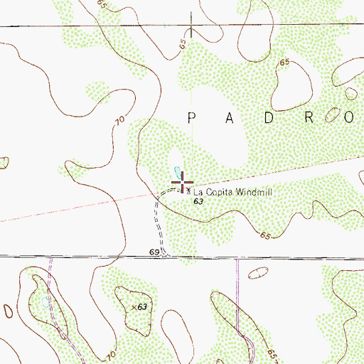 Topographic Map of La Copita Windmill, TX