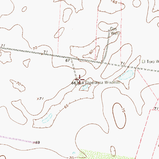 Topographic Map of La Esperansa Windmill, TX