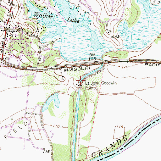 Topographic Map of La Joya Goodwin Pump, TX