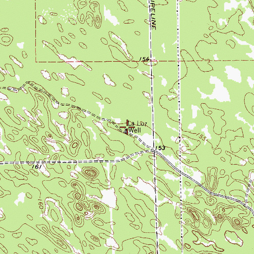 Topographic Map of La Luz Well, TX