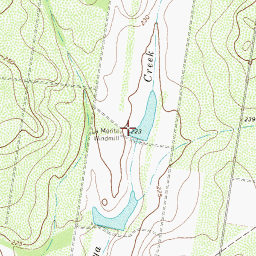 Topographic Map of La Morita Windmill, TX