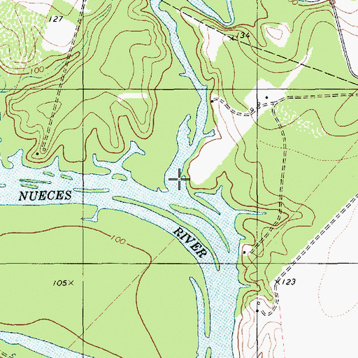 Topographic Map of La Para Creek, TX