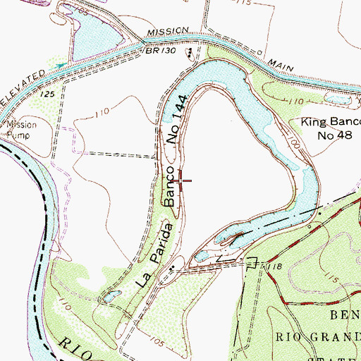 Topographic Map of La Parida Banco Number 144, TX