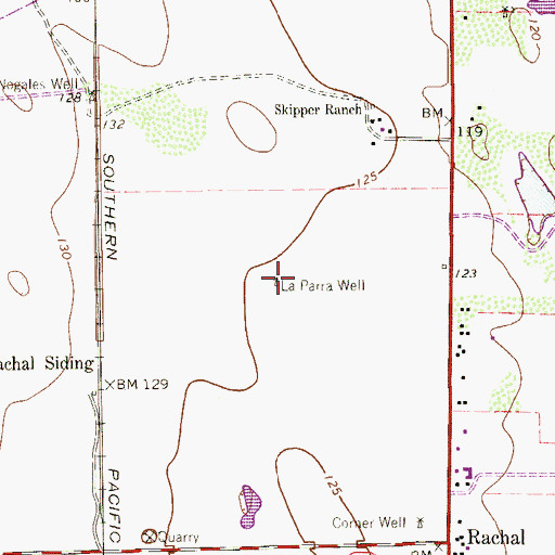 Topographic Map of La Parra Well, TX