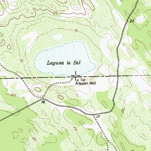 Topographic Map of La Sal Artesian Well, TX