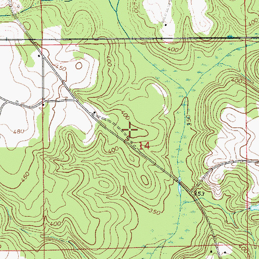 Topographic Map of Morgan School (historical), AL