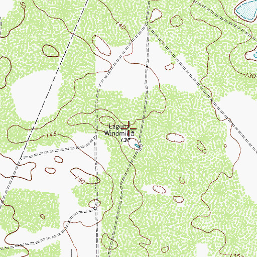 Topographic Map of Laguna Windmill, TX