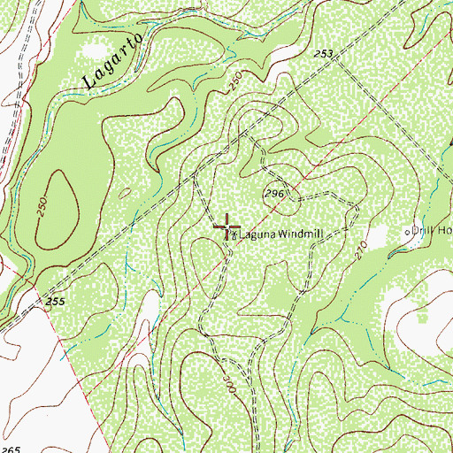 Topographic Map of Laguna Windmill, TX