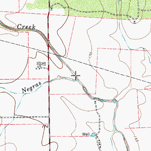 Topographic Map of Lagunas Negras, TX