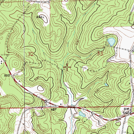Topographic Map of Mountain Home School (historical), AL