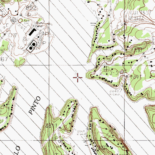 Topographic Map of Lake Creek, TX