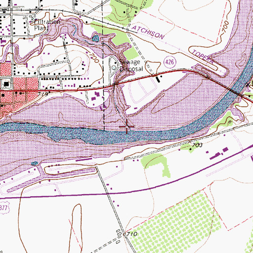 Topographic Map of Lambert Branch, TX