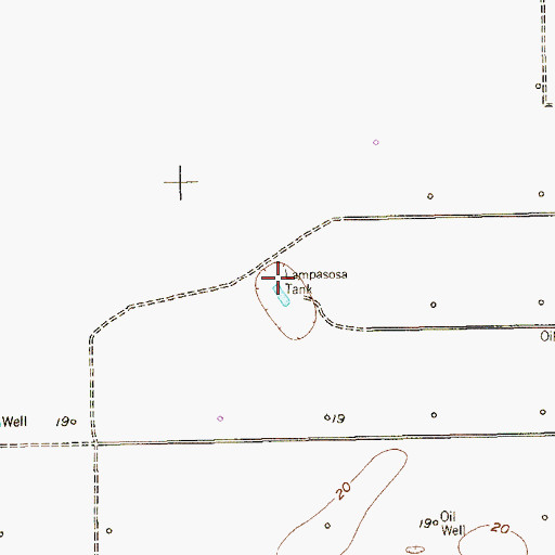 Topographic Map of Lampasosa Tank, TX