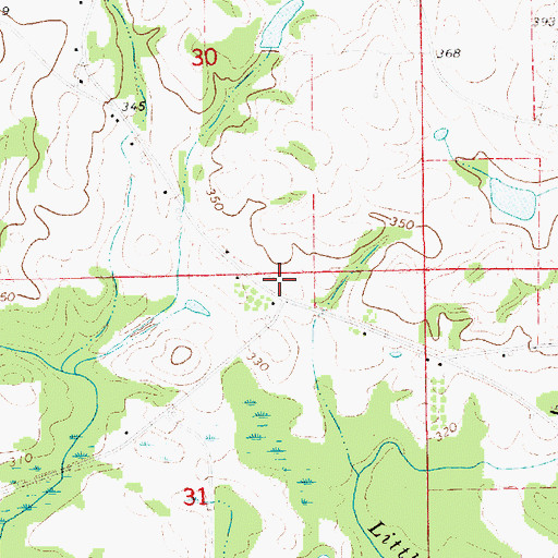 Topographic Map of Powell School (historical), AL