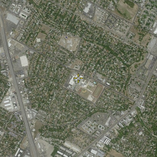Aerial/Satellite Image of Lanier High School, TX