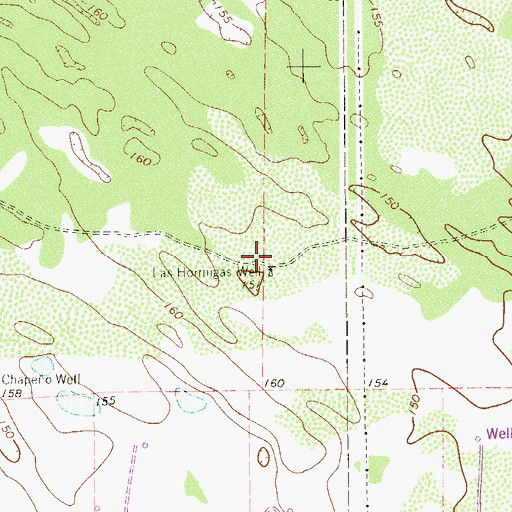 Topographic Map of Las Hormigas Well, TX