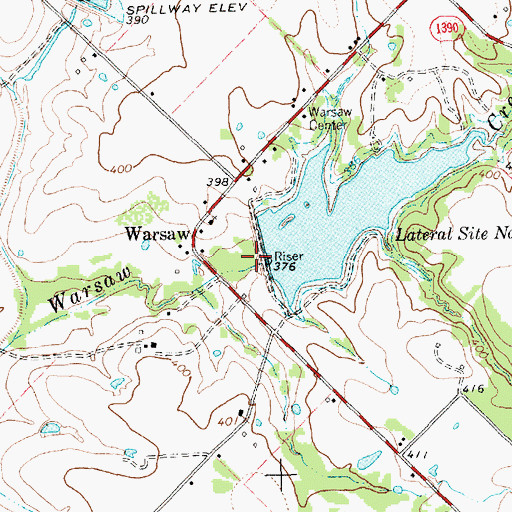 Topographic Map of Lateral Site Number Ten, TX