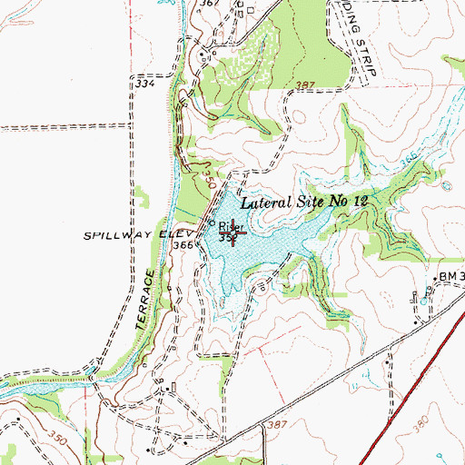 Topographic Map of Lateral Site Number Twelve, TX