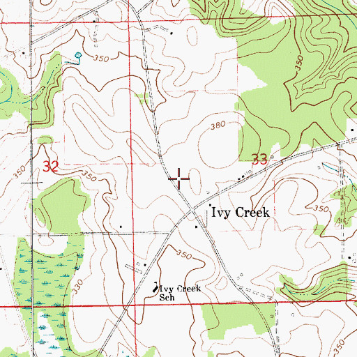 Topographic Map of Silom Church (historical), AL