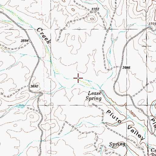 Topographic Map of Lease Ranch, TX