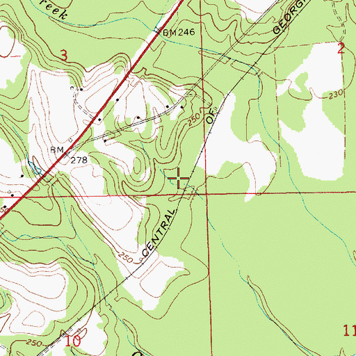 Topographic Map of Trovener (historical), AL