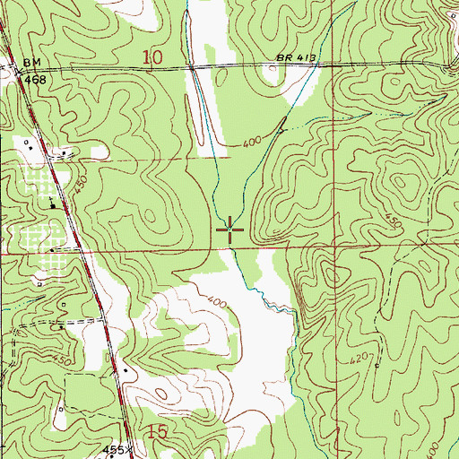 Topographic Map of Tucker Creek, AL