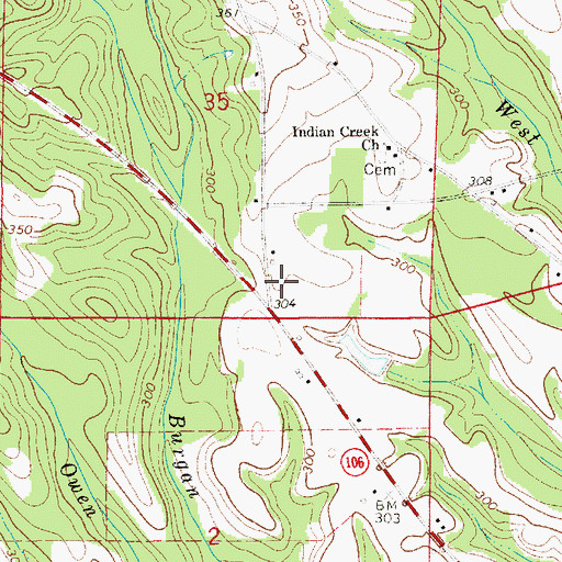 Topographic Map of Valley Grove Church (historical), AL