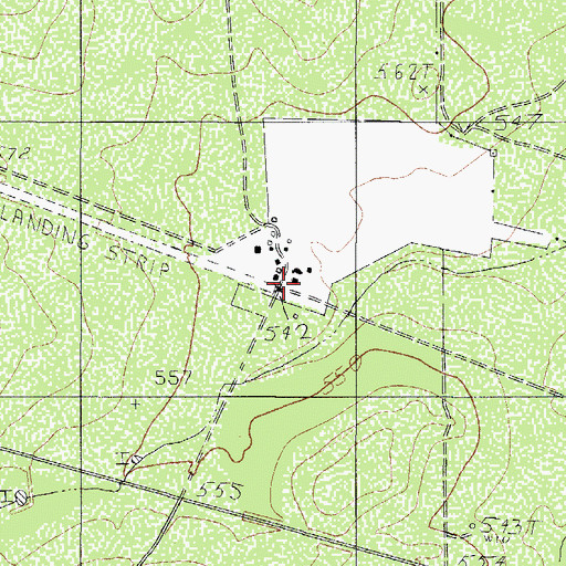 Topographic Map of Light, TX