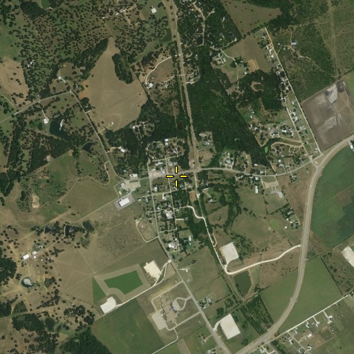 Aerial/Satellite Image of Lillian, TX