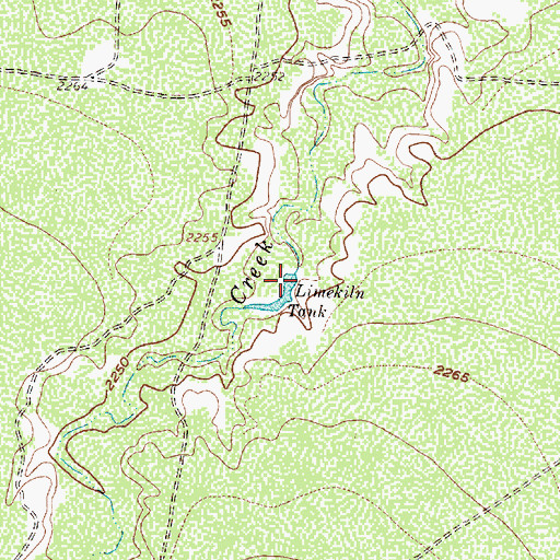 Topographic Map of Limekin Tank, TX