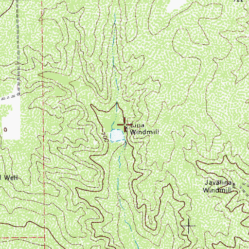 Topographic Map of Lina Windmill, TX