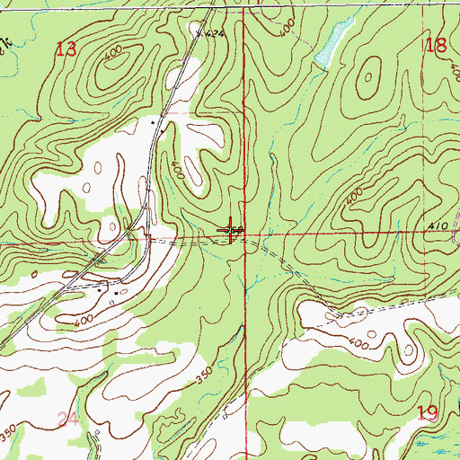 Topographic Map of Brown School (historical), AL