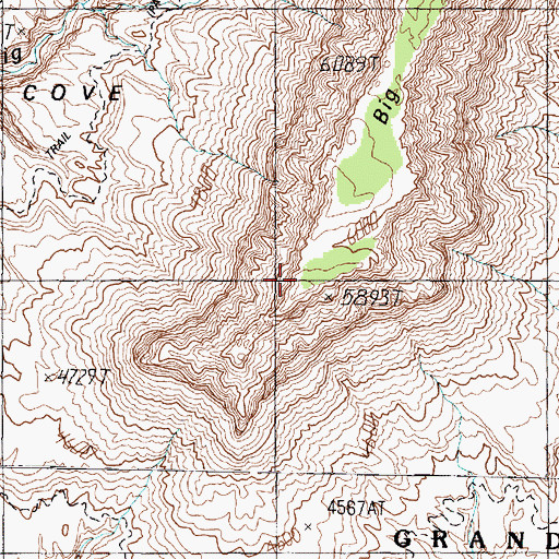 Topographic Map of Big Point, AZ