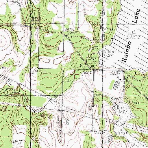 Topographic Map of Little Alder Creek, TX