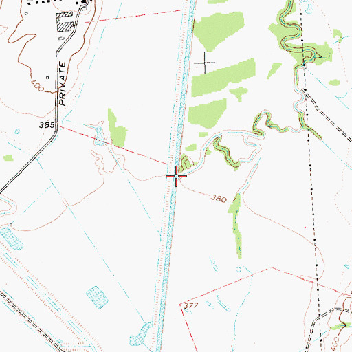 Topographic Map of Little Brushy Creek, TX