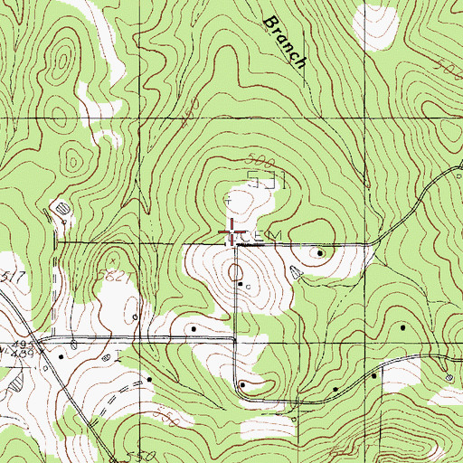 Topographic Map of Little Family Cemetery, TX